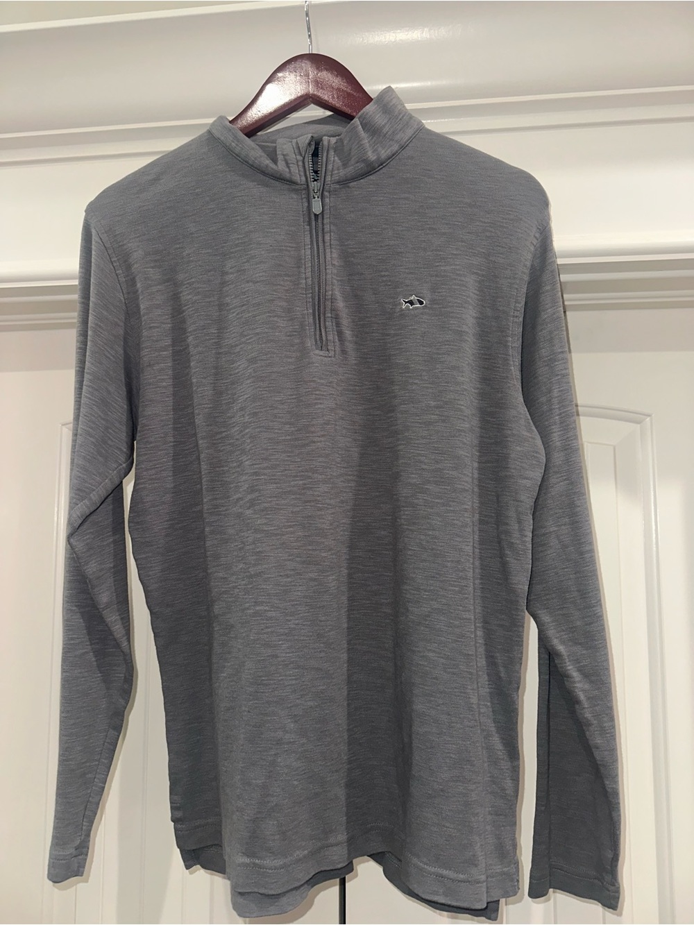 Fish Hippie Gray Heather Quarter Zip Pullover Men’s Medium